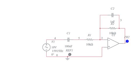 Active Band Pass Filter Multisim Live