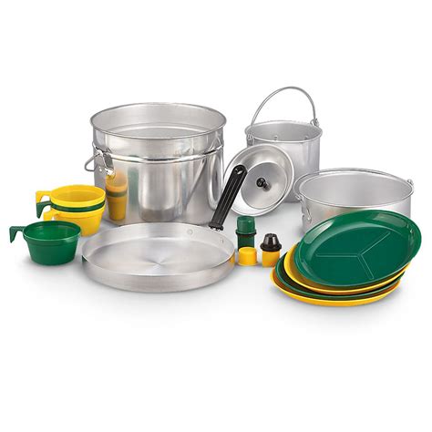 16 Pc Stansport™ Aluminum Camping Cook Set 232341 Cookware