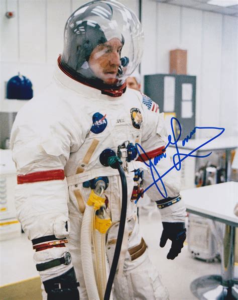 Apollo 13 Suit Check 8x10 Inch Photo Signed By Jim Lovell