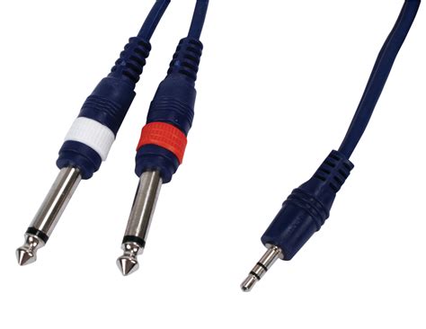 Instrument Cable Stereo Mini Jack 2x Mono Jack 3 00 M DJMania