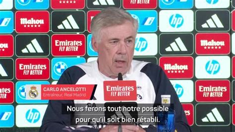 Real Madrid Carlo Ancelotti Des doutes sur le fait qu Aurélien