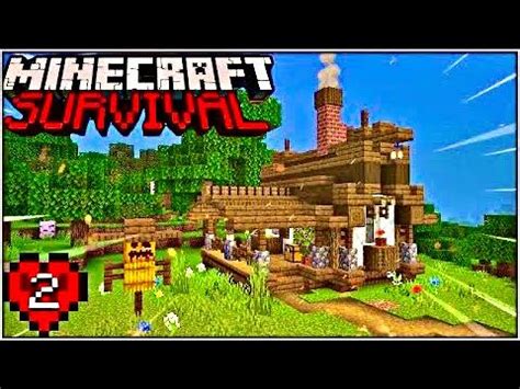 Çok Tatlı bir Ev Yapımı ve Mağra Macerası Minecraft Survival 2 Bölüm