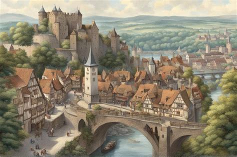 Medieval city by EchoSolstice on DeviantArt