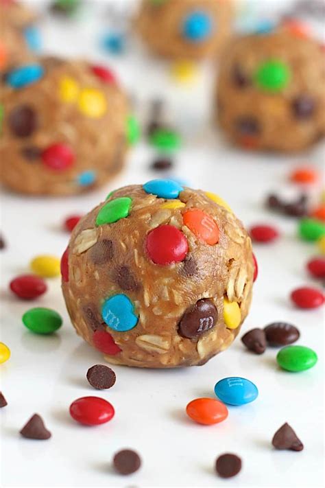 No-Bake Monster Cookie Balls - The BakerMama