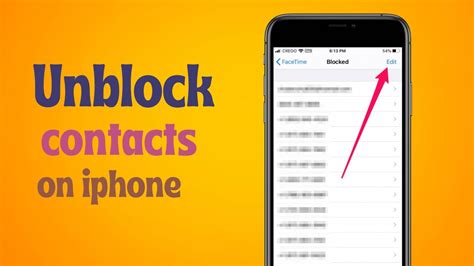 block  unblock contacts  iphone full guide youtube