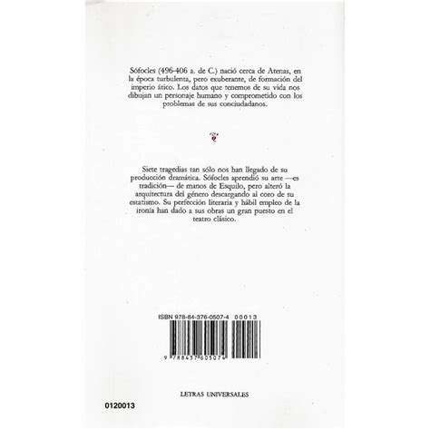 Libro Tragedias Completas S Focles