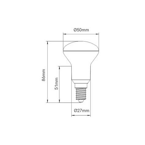 Ampoule Led E14 5w R 50 220v 120º Led