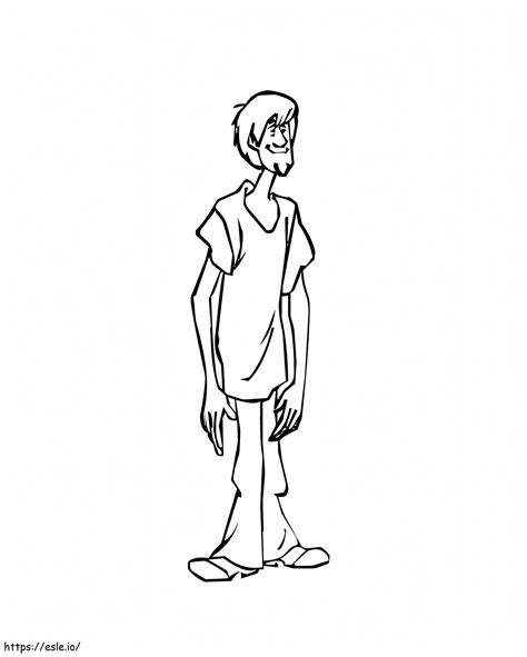 Shaggy Drawing Coloring Page