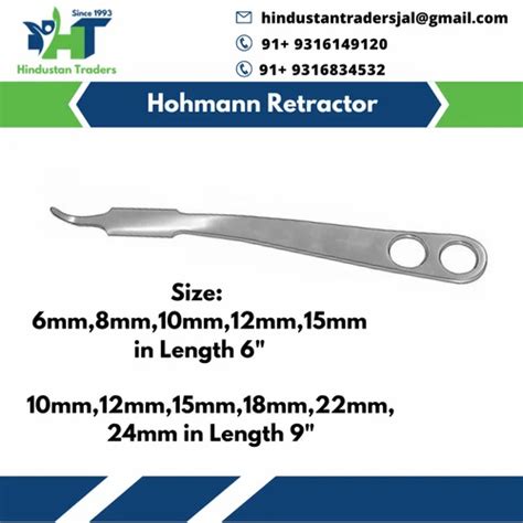 Stainless Steel Hohmann Bone Lever For Orthopaedic At Piece In