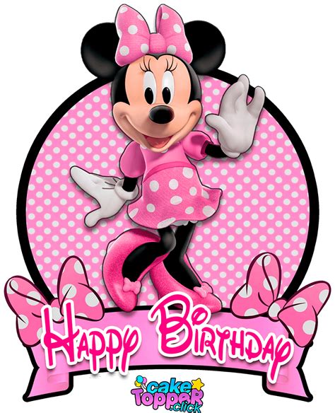 Minnie Mouse Cake Toppers Print For Free