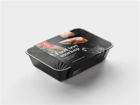 4 Free Food Tray Packaging Mockup Set Free Package Mockups