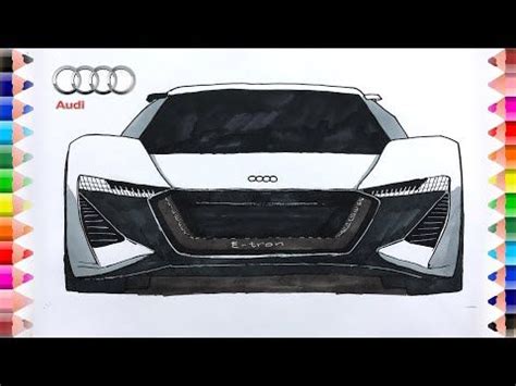 How to draw Audi pb18 e tron car - Audi sport car drawing | Audi sports ...