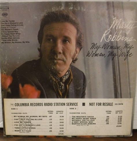 Marty Robbins My Woman My Woman My Wife Promo Vinyl Cs9978 030318lle Ebay