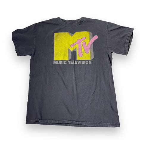 Awesome Vintage Worn Mtv Shirt This Shirt Is Aged Depop