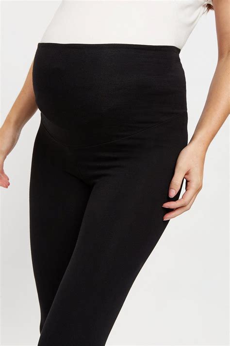 Leggings Maternity Black Over Bump Cotton Leggings Dorothy Perkins