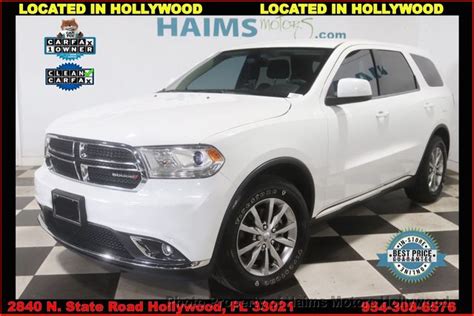 Used Dodge Durango Sxt Rwd At Haims Motors Serving Fort Lauderdale