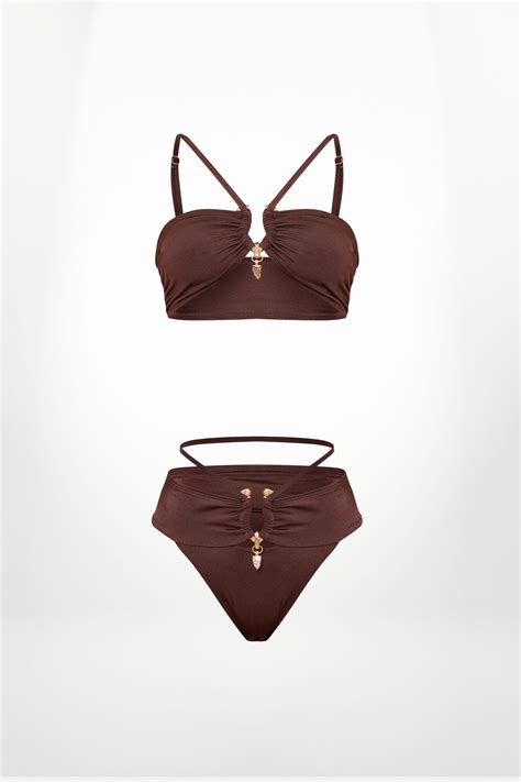 Brown Bikini Set