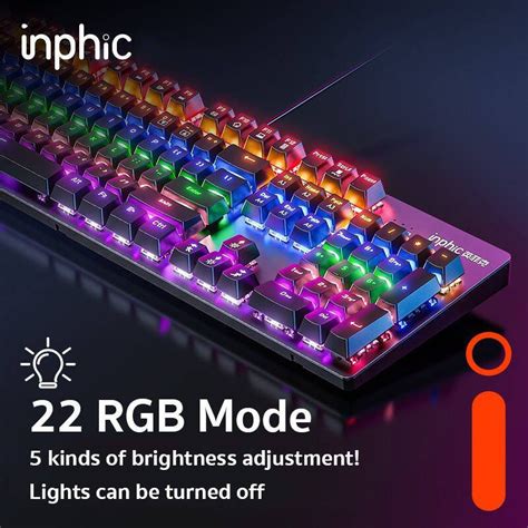 Rgb Mechanical Gaming Keyboard Inphic V With Blue Switch