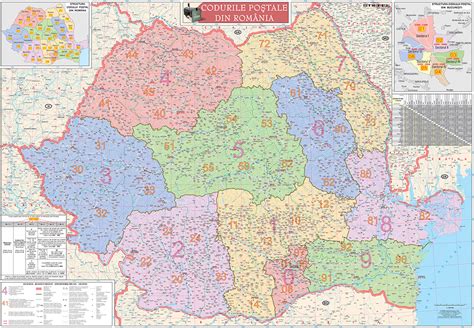 Harta Romaniei Coduri Postale Web Business Map