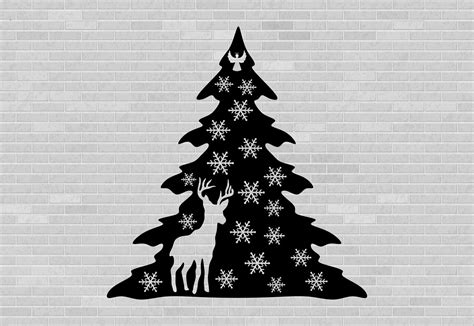 Christmas Tree Dxf Christmas Cut Files Christmas Dxf Etsy