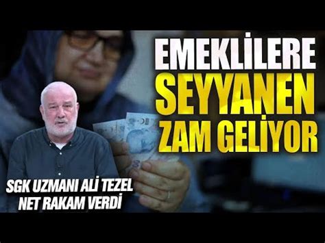 Emeklilere seyyanen zam müjdesi SGK uzmanı Ali Tezel net rakam verdi