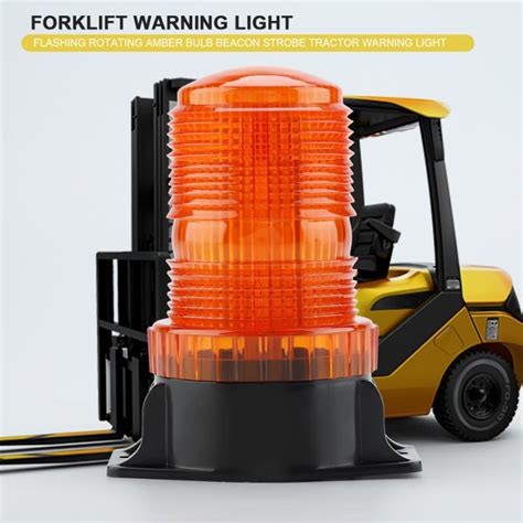 Dc V W Led Flashing Light Rotating Beacon Forklift Warning