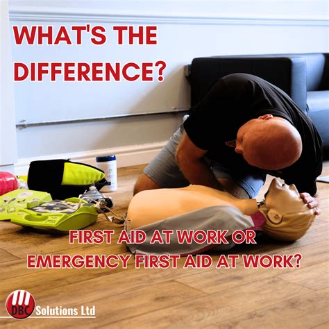 Whats The Difference Emergency First Aid At Work Vs First Aid At