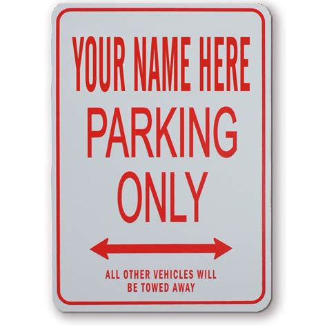 Order Your CUSTOM MADE Miniature Fun Parking Sign from Fun Parking Signs