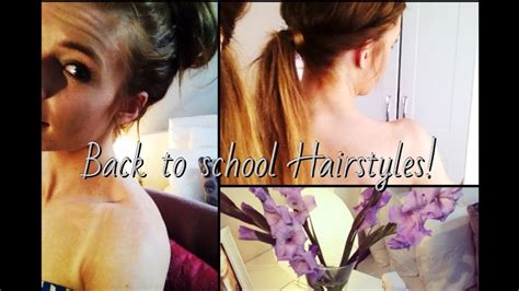 Back To School 5 Simple Heatless Hairstyles♥♥ Youtube