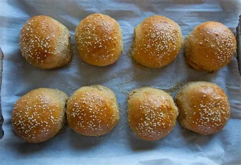 Homemade Soft Whole Wheat Hamburger Buns Recipe Farmhouse Lilies