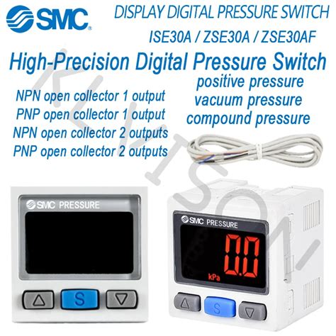 Smc Digital Pressure Switch Ise A B L Zse A Zse Af N L P Aml