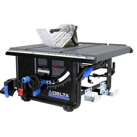 Delta 15 Amp 10 In Left Tilt 30 In Portable Jobsite Table Saw 36 6010