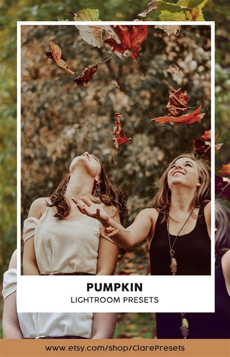 6 Autumn Lightroom Presets Warm Fall Presets Pumpkin Etsy