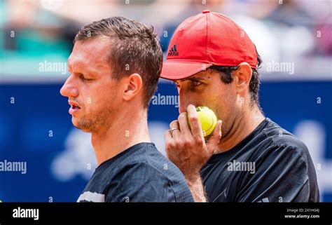 LtoR Filip Polasek Of Slovakia And Philipp Oswald Of Austria During The