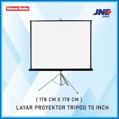 Jual LAYAR PROYEKTOR TRIPOD 70 INCH 178cm X 178cm Shopee Indonesia