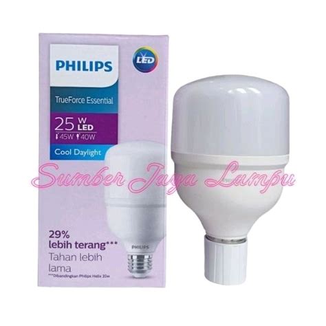 Jual Lampu Led Philips W Essential Trueforce Shopee Indonesia