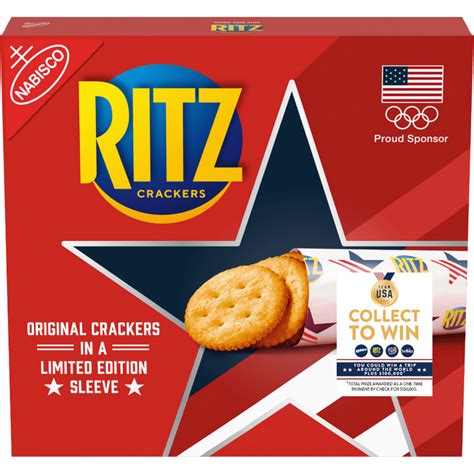 Team Usa Ritz Crackers Original Flavor Limited Edition 1 Box 13 7