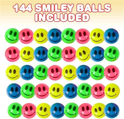 Mini Smile Face Bouncing Balls Bulk Pack Of 144 1 Bouncy Balls In · Art Creativity