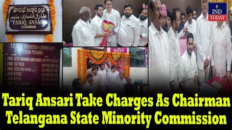 Tariq Ansari Take Charges As Chairman Telangana State Minority