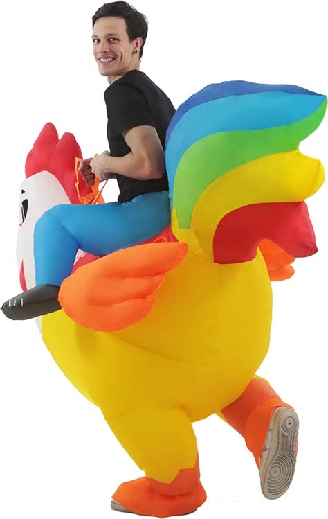 Buy Kooy Inflatable Costume Rooster Ride On Chicken Costume Adult