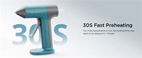 Amazon Tilswall Cordless Hot Glue Gun Rapid S Preheat Mini Glue Gun And Sticks Set With