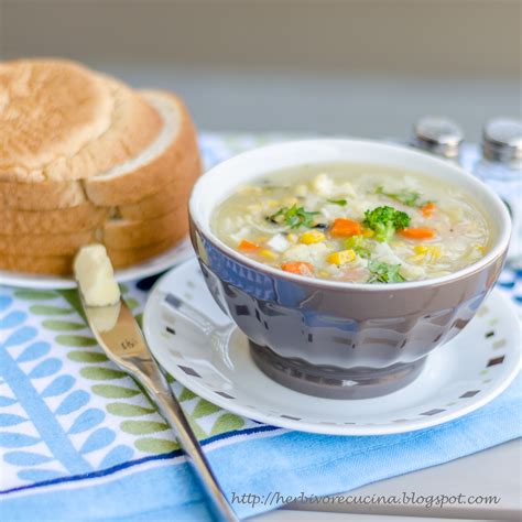 Sweet Corn Vegetable Soup Herbivore Cucina