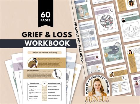 Grief Workbook For Teens Adults Stages Of Grief Worksheets Primary