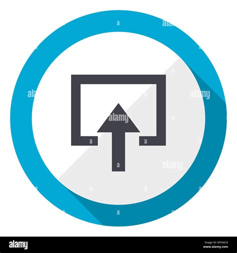 enter blue flat design web icon stock photo alamy