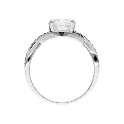 Bague Solitaire AÉLYS en Argent 925 1000 et Oxyde AE BA6OZ0016 Aelys