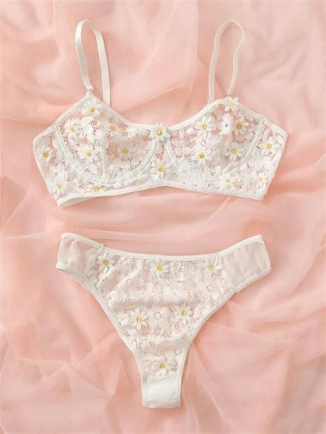Baby Pink And White Lingerie Set Never Worn Depop Artofit