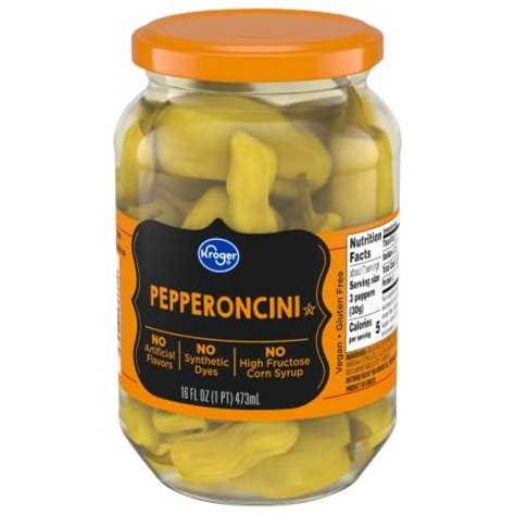 Kroger® Whole Pepperoncini Peppers 16 Fl Oz Frys Food Stores