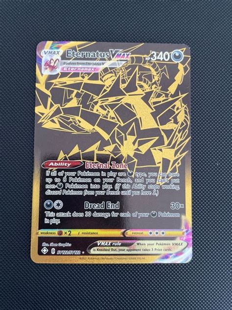 Pokemon Eternatus VMAX Gold 340 HP Ultra Rare Top Kaufen Auf Ricardo