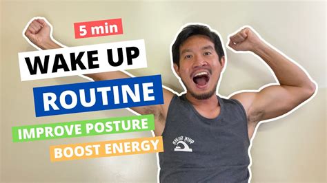 5 Minute Morning Wake Up Routine For Beginners Improve Posture