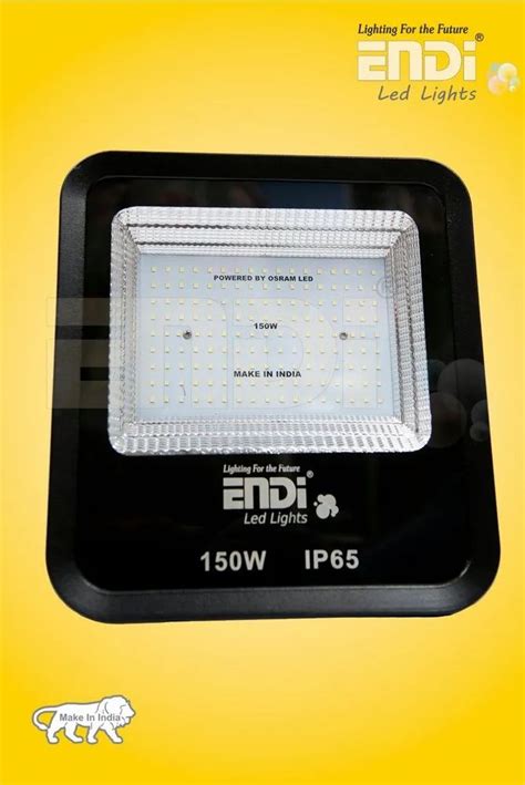 EnDi Aluminum 150 W LED Slim Flood Light IP Rating IP65 At 1650